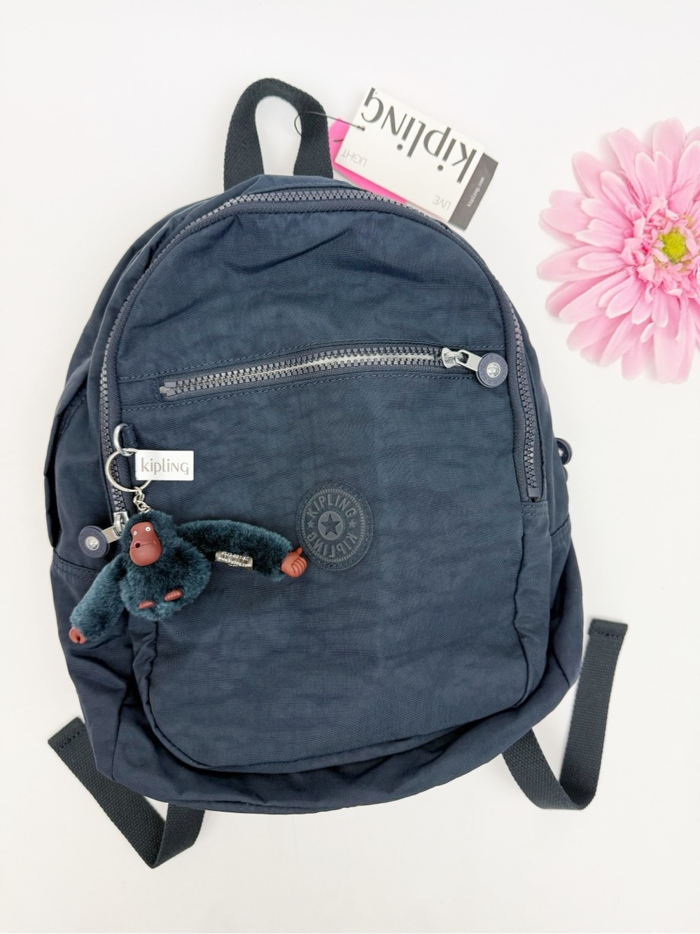 Kipling Challenger 4DX Backpack True Blue Tonal Navy
